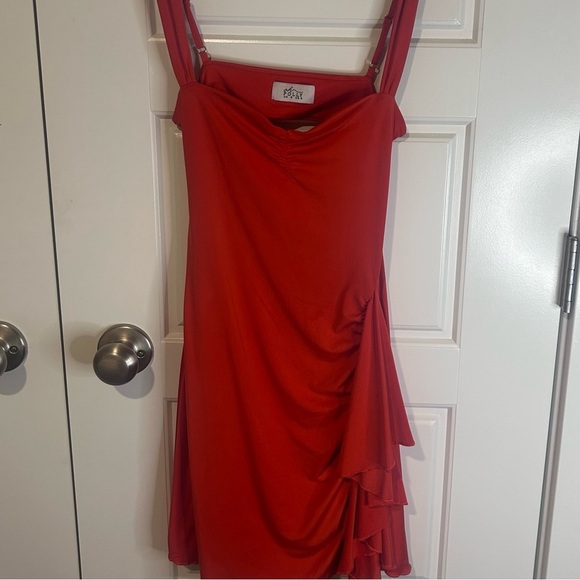Oh Polly Rafaela Draped A-Line Mini Dress Size 4 - Picture 3 of 10
